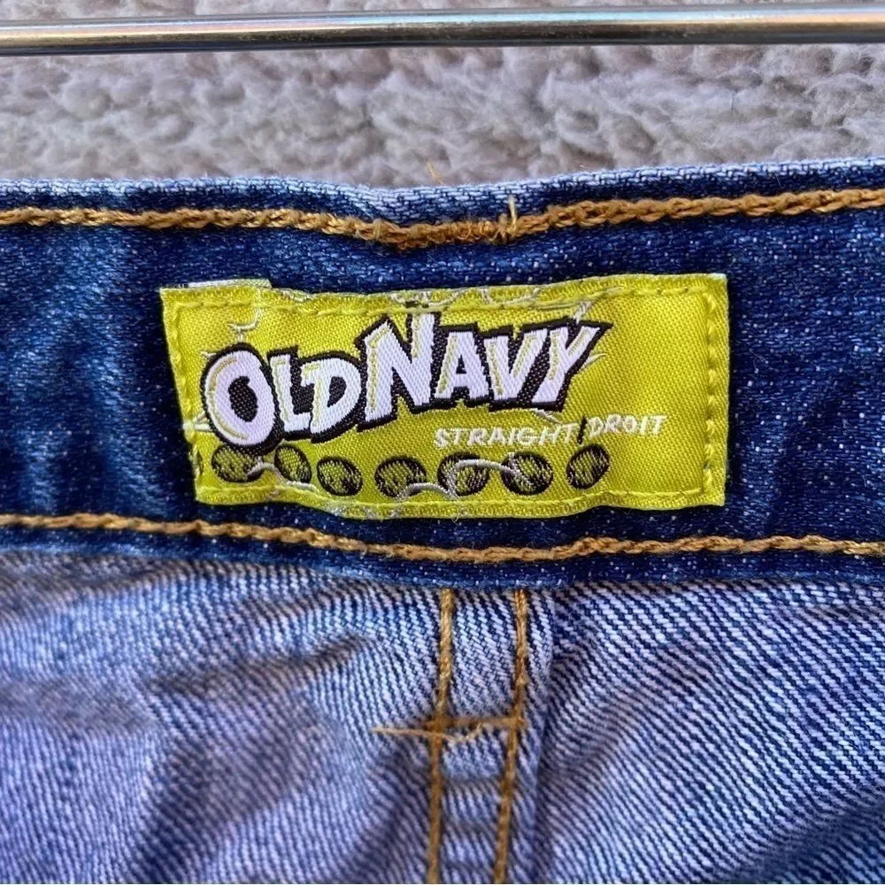Old Navy Kids Straight Droit Darkstone Adjustable Jeans Sz 16